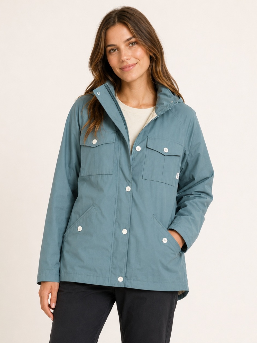 Burton Teal Lightweight Utility Jacket with Hood